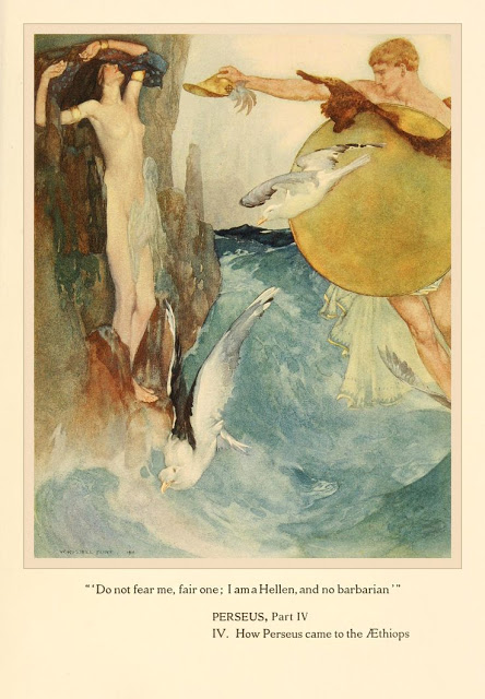 Illustration William Russell Flint “The Heroes (or Greek Fairy Tales for My Children) By Charles Kingsley